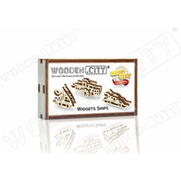 WOODEN CITY 3D puzzle mini sada Widgets: Lodě 28 dílků