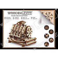 WOODEN CITY 3D puzzle Motor V8, 200 dílů