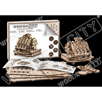 WOODEN CITY 3D puzzle Motor V8, 200 dílů