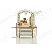 WOODEN CITY 3D puzzle Železniční stanice 175 dílů
