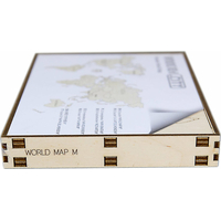 WOODEN CITY Dřevěná mapa světa velikost M (57x38cm)