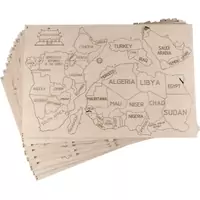 WOODEN CITY Dřevěná mapa světa velikost XL (120x80cm)