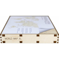 WOODEN CITY Dřevěná mapa světa velikost XL (120x80cm)