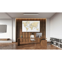 WOODEN CITY Dřevěná mapa světa velikost XL (120x80cm)