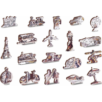 WOODEN CITY Dřevěné puzzle Mapa doby objevů 2v1, 505 dílků EKO