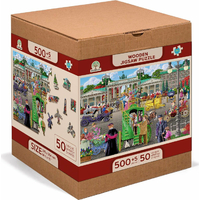 WOODEN CITY Dřevěné puzzle Pařížské náměstí v Berlíně 2v1, 505 dílků EKO