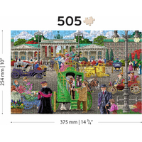 WOODEN CITY Dřevěné puzzle Pařížské náměstí v Berlíně 2v1, 505 dílků EKO