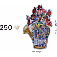 WOODEN CITY Dřevěné puzzle Skrytá zahradní konev 250 dílků EKO