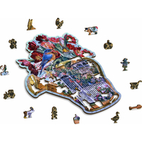 WOODEN CITY Dřevěné puzzle Skrytá zahradní konev 250 dílků EKO