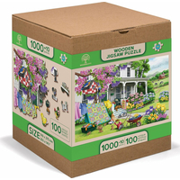WOODEN CITY Dřevěné puzzle Venkovská zahrada 2v1, 1010 dílků EKO