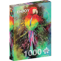 ENJOY Puzzle Barevný papoušek 1000 dílků