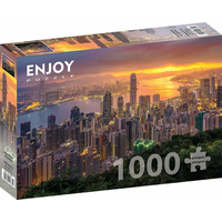 ENJOY Puzzle Hongkong za úsvitu 1000 dílků
