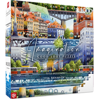GOOD LOOT Puzzle Imagination: Tytus Brzozowski - Warsaw bridges 1000 dílků