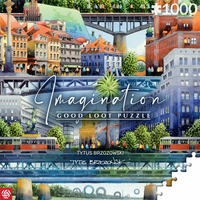 GOOD LOOT Puzzle Imagination: Tytus Brzozowski - Warsaw bridges 1000 dílků