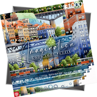 GOOD LOOT Puzzle Imagination: Tytus Brzozowski - Warsaw bridges 1000 dílků