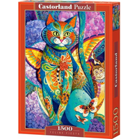 CASTORLAND Puzzle Malovaná kočka 1500 dílků