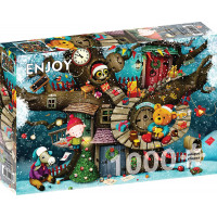ENJOY Puzzle Pohádkové Vánoce 1000 dílků