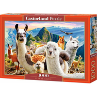 CASTORLAND Puzzle Selfie lam na Macchu Picchu 1000 dílků