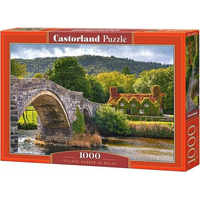 CASTORLAND Puzzle Vesnička Corner ve Walesu 1000 dílků