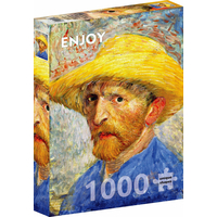ENJOY Puzzle Vincent Van Gogh: Autoportét ve slaměném klobouku 1000 dílků