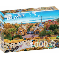 ENJOY Puzzle Výhled z parku Güell, Barcelona 1000 dílků