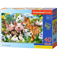 CASTORLAND Puzzle Přátelé ze statku MAXI 40 dílků