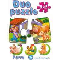 DOHÁNY Duo puzzle Na statku 8x2 dílky