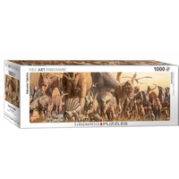 EUROGRAPHICS Panoramatické puzzle Dinosauři 1000 dílků