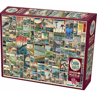 COBBLE HILL Puzzle 100 slavných pohledů z období Edo 2000 dílků