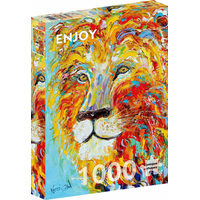 ENJOY Puzzle Barevný lev 1000 dílků