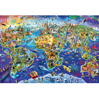 EUROGRAPHICS Puzzle Bláznivý svět 2000 dílků