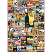 EUROGRAPHICS Puzzle Cestovatelské plakáty 1000 dílků