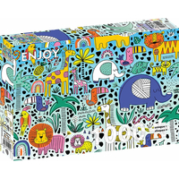ENJOY Puzzle Doodle Safari 1000 dílků