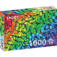 ENJOY Puzzle Duhoví motýlci 1000 dílků