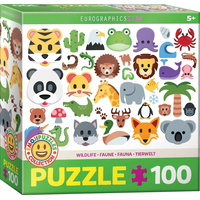 EUROGRAPHICS Puzzle Emoji zvířátka 100 dílků