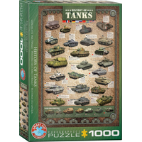 EUROGRAPHICS Puzzle Historie tanků 1000 dílků