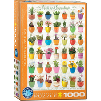 EUROGRAPHICS Puzzle Kaktusy a Sukulenty 1000 dílků