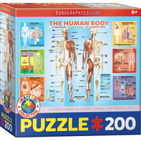 EUROGRAPHICS Puzzle Lidské tělo 200 dílků