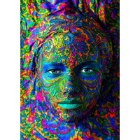 ENJOY Puzzle Umělecky nalíčená žena 1000 dílků