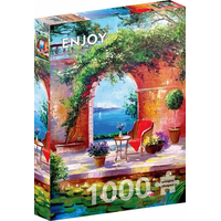 ENJOY Puzzle Pohled na moře skrz oblouk 1000 dílků