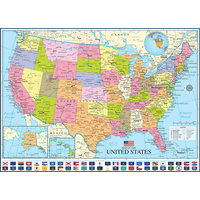 EUROGRAPHICS Puzzle Politická mapa USA 1000 dílků