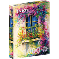 ENJOY Puzzle Rozkvetlý balkón 1000 dílků