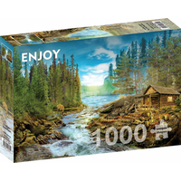 ENJOY Puzzle Srub u peřejí 1000 dílků
