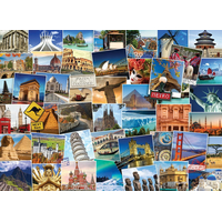 EUROGRAPHICS Puzzle Světoběžník - celý svět 1000 dílků