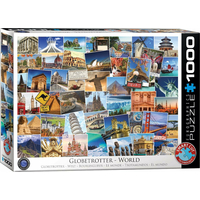 EUROGRAPHICS Puzzle Světoběžník - celý svět 1000 dílků