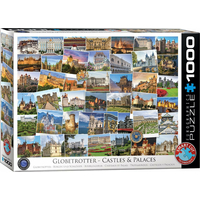 EUROGRAPHICS Puzzle Světoběžník - Hrady a zámky 1000 dílků