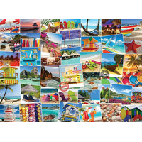 EUROGRAPHICS Puzzle Světoběžník - pláže 1000 dílků