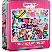 EUROGRAPHICS Puzzle v plechové krabičce Paleta barev: Makeup 1000 dílků