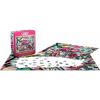 EUROGRAPHICS Puzzle v plechové krabičce Paleta barev: Makeup 1000 dílků