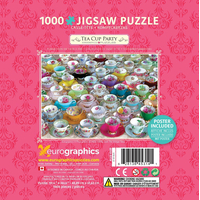 EUROGRAPHICS Puzzle v plechové krabičce Sbírka čajových šálků 1000 dílků